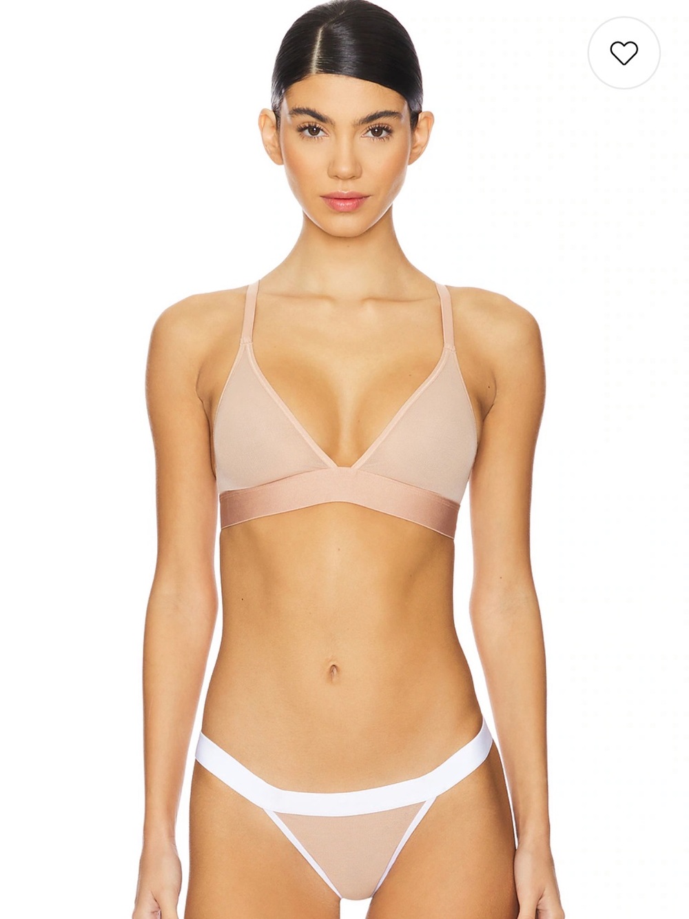 Set of 2 Negative Sieve Triangle Bra in Buff - Picture 3 of 8
